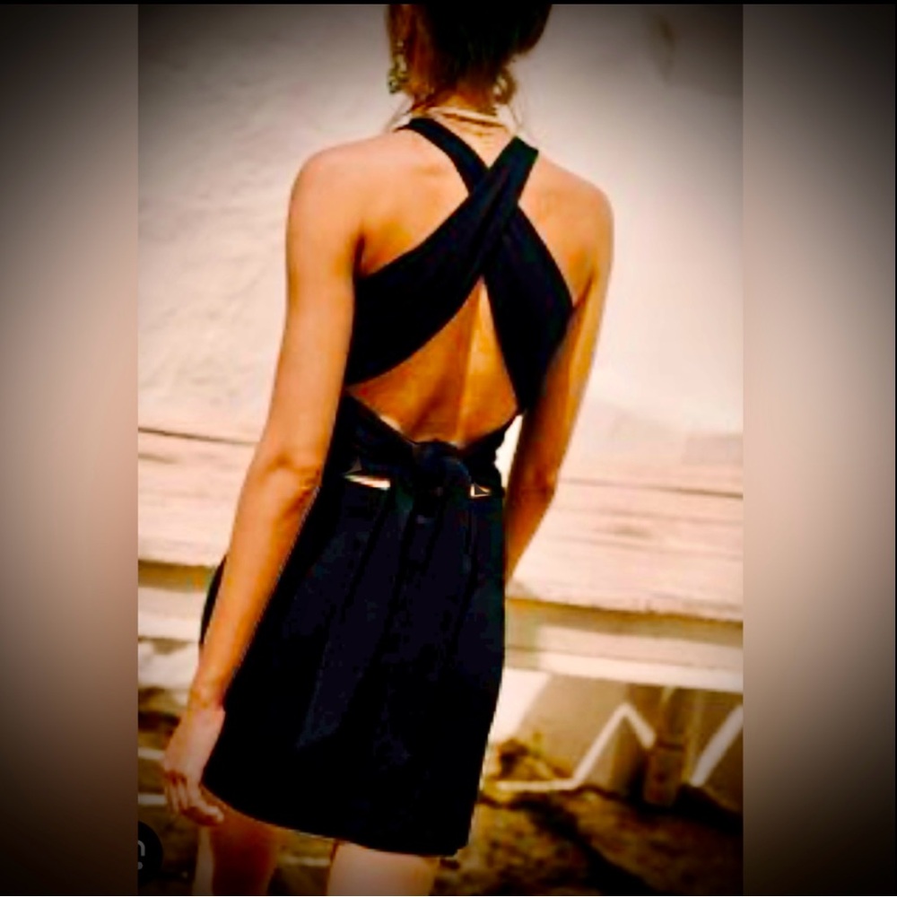 Sezane Black Bodycon Dress
